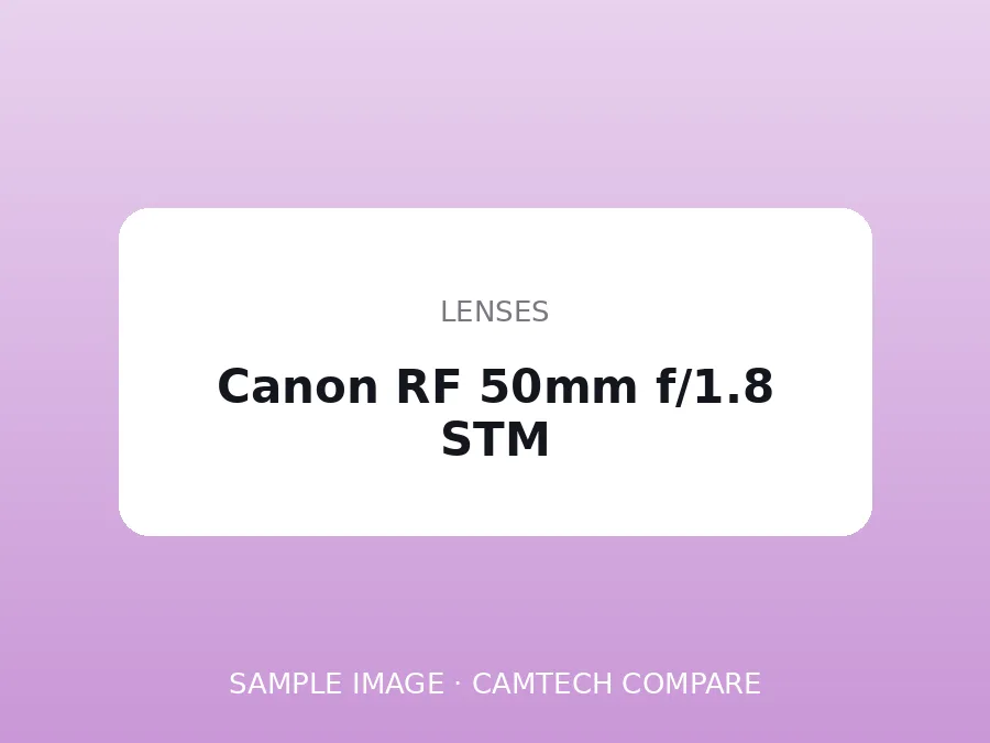 Canon RF 50mm f/1.8 STM